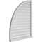 Ekena Millwork Quarter Round Top Left Surface Mount PVC Gable Vent w/ 2"W x 2"P Brickmould Sill Frame, 32"W x 40"H GVPQL32X4003SF - alternate 5